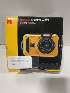 Kodak PIXPRO WPZ2 Waterproof Dustproof Digital Camera (Yellow) Used