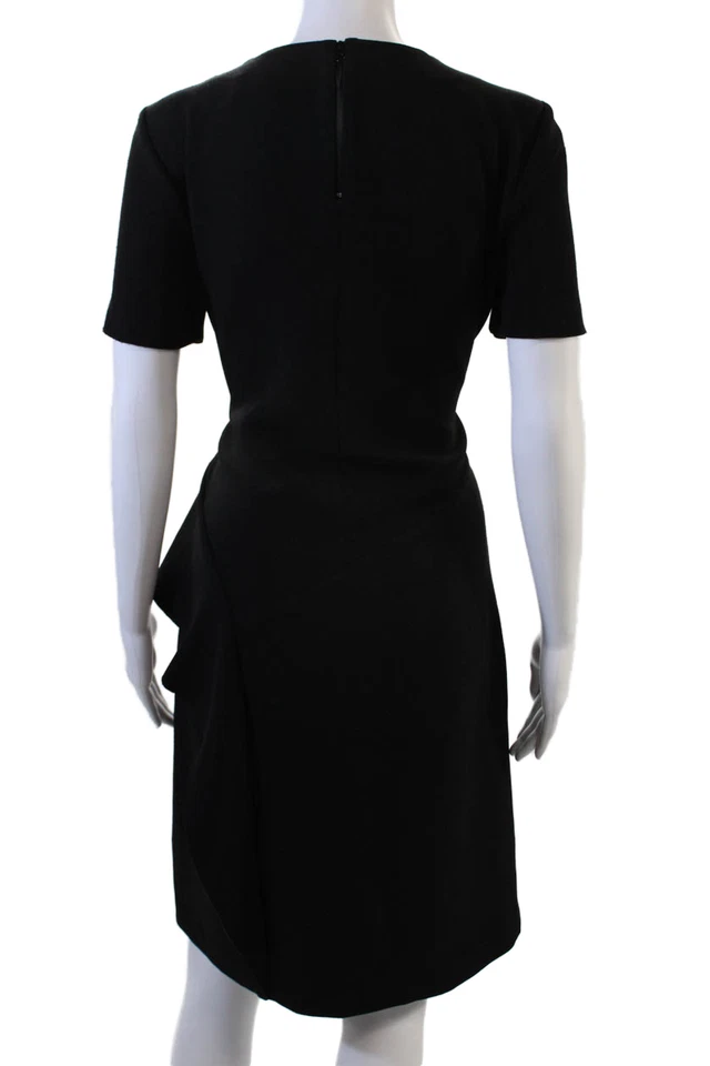 Vestido midi negro manga corta By Malene Birger para mujer talla 40 Foto 3 de 4