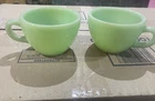 Vintage Fireking Jadeite Cups Lot Of (2)