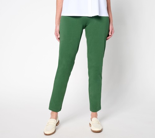 As Is Susan Graver Regular Weekend Premium Stretch Pants with Buttons As Is Susan Graver Regular Weekend Premium Stretch Pants with Buttons