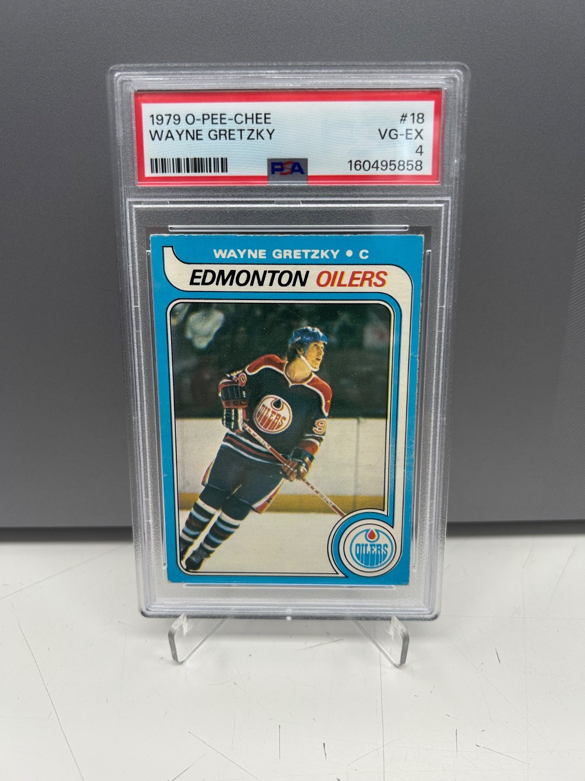 1979-80 O-Pee-Chee Wayne Gretzky Rookie #18 PSA 4 VG-EX