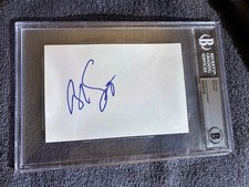 Bob Saget Signed 4x6 index Card BAS Beckett Auto Full House