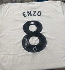 Enzo Fernandez Autographed Chelsea #8 Jersey BAS Beckett COA