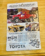 Vintage Toyota 4x4 Truck 1978 Brochure Metal Sign Unleash The Adventure Man Cave Vintage Toyota 4x4 Truck 1978 Brochure Metal Sign Unleash The Adventure Man Cave