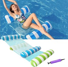 Pool Floats Adult,Water Hammocks,4-in-1 Inflatable Pool Floats,Pool Float for