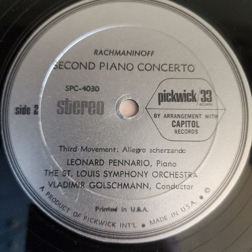 Rachmaninow Zweites Klavierkonzert St Louis Symphony Golschmann SPC-4030 - Bild 9 von 9
