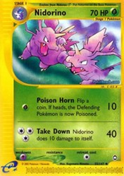 Nidorino 55/147 Aquapolis Uncommon