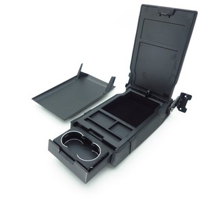 Mittelarmlehne hinten Mercedes 219 CLS 55 AMG LEDER SCHW. ANTHRAZIT 581