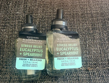 Bath And Body Works Wallflowers Stress Relief Eucalyptus Spearmint 2 pack