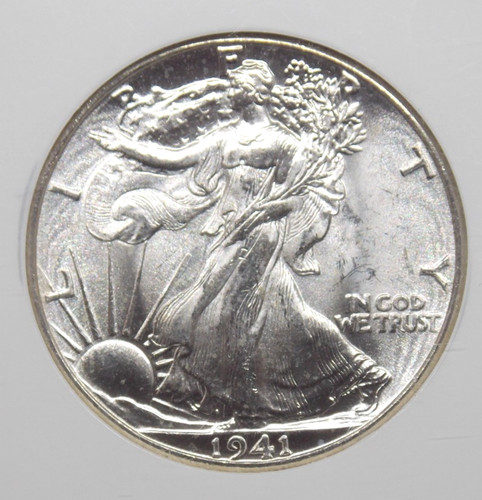 1941 "P" Walking LIBERTY Half Dollar 50c NGC MS64 #002 Uncirculated BU ECC&C Inc