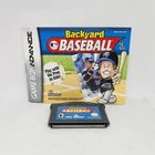 Backyard Baseball Nintendo Game Boy Advance Authentic with Manual TESTED GBA
