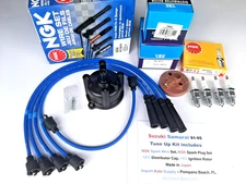 Suzuki Samurai 90-95 NGK Spark Wire Set & Plugs, YEC Distributor Cap & Rotor