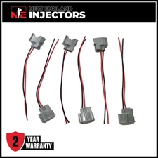 Set of 6 Denso Fuel Injector Connectors Fits 07-14 16450R70A01 Honda Accord 3.5L