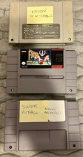 Nintendo Unique Lot Of Three 3 SNES SFC Games Football Crayon Shin Pitfall Rough