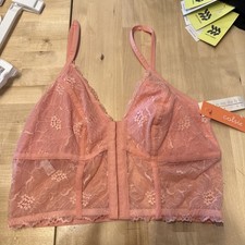 Women's Lace Corset - Colsie - Pink Size Medium