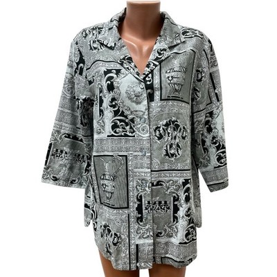 SELECTION ULLA POPKEN Damen Vintage LEINEN Baumwolle Blazer DE 42 / 44