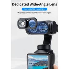 Wide Angle Lens for Insta360 Luna Ultra Magnetic Lens Multi-Coated Optical Glass