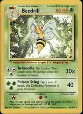 Beedrill  1999 17/102 Rare Base Set Unlimited