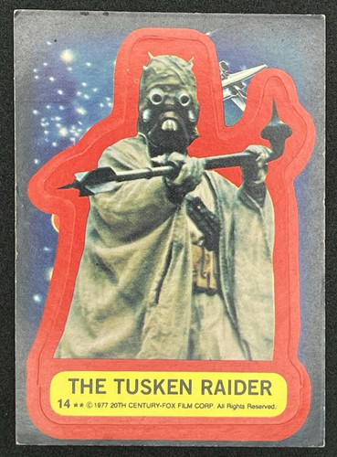 1977 Topps Star Wars Stickers #14 The Tusken Raider — TAG (grade unconfirmed)