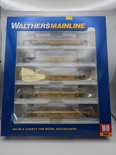 Walthers Mainline Thrall 5 unidades reconstruido 40' pozo coche TTX #748512 910-55618 NUEVO EN CAJA | Condition: New