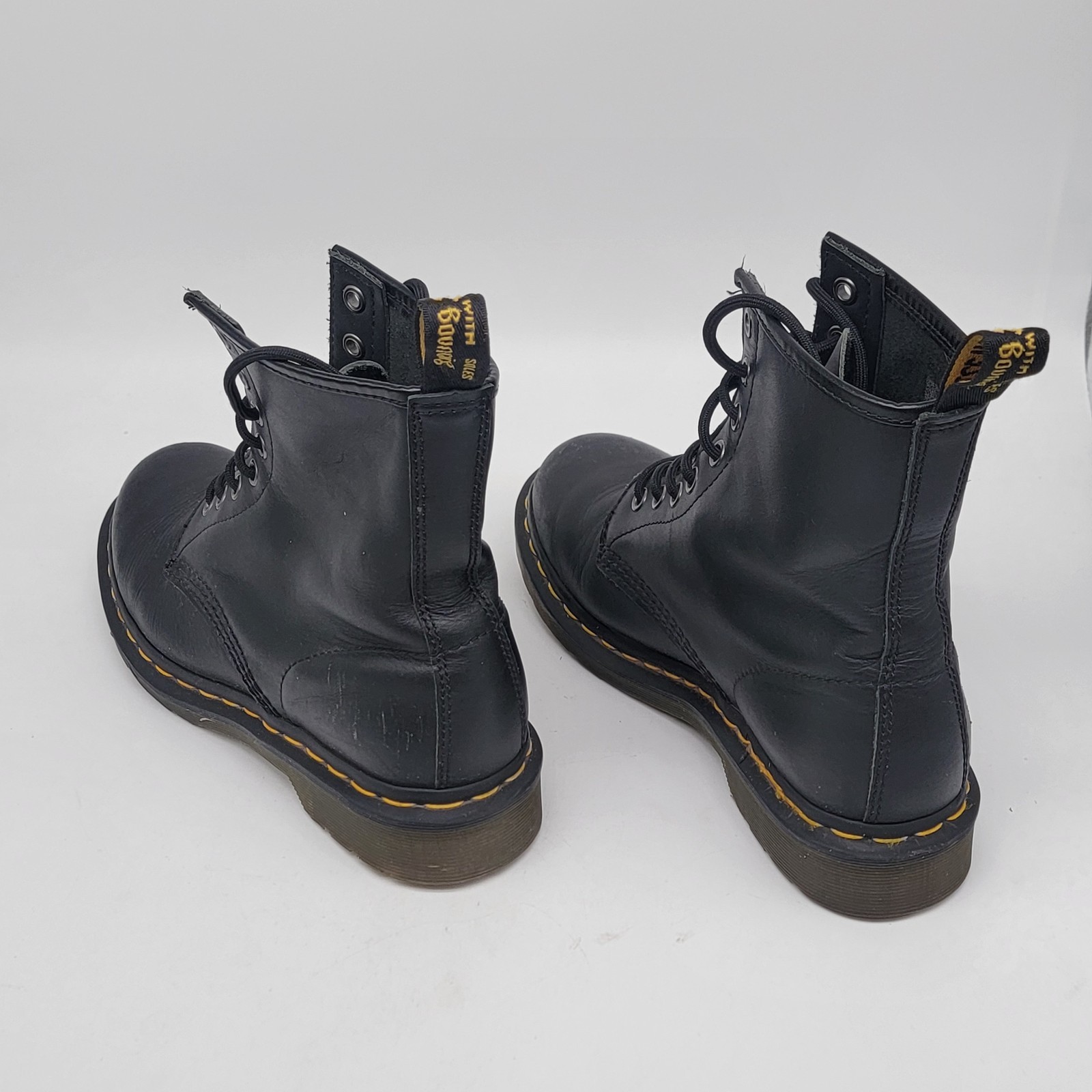 Black Doc Martens Air Wair The Original, US 7, 1460 Lace Up Combat Style Boots thumbnail 7