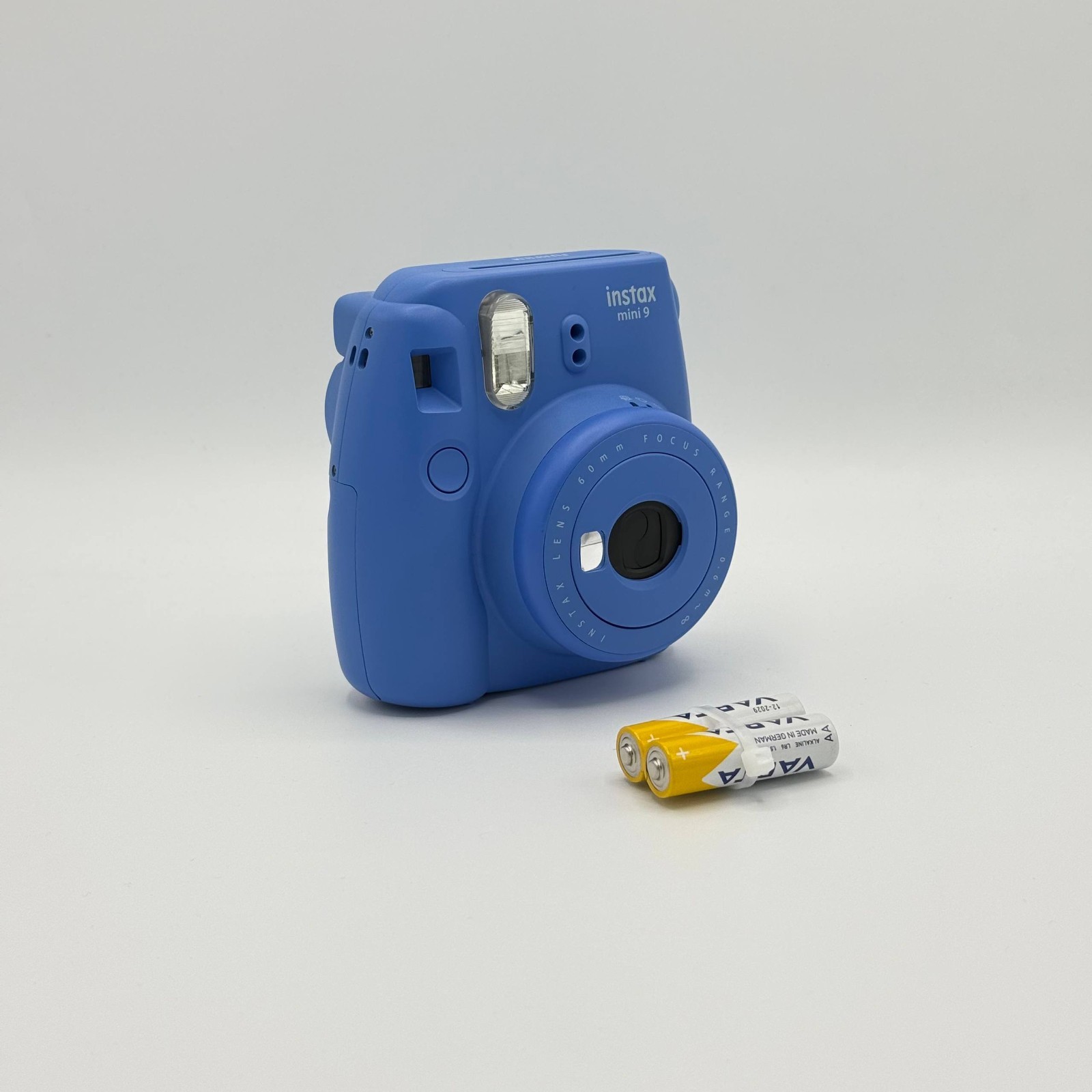 INSTAX MINI 9 COBALT BLUE FUJIFILM FOTOCAMERA COME NUOVA con BATTERIE