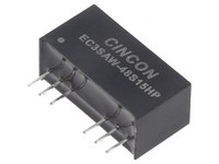 EC3SAW-48S15HP Wandler: Dc/Dc 3W Ueing: 18-74VDC Uausg: 15VDC Iausg: 200Ma Tht C