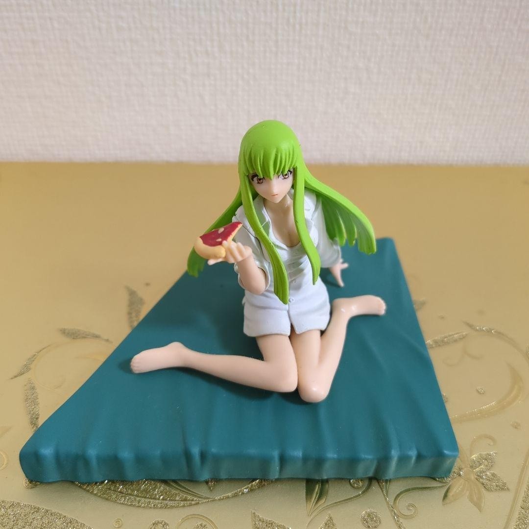 Code Geass C.C. Figure Set Used Condition Pizza Bed Figure