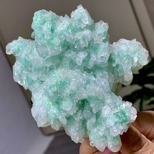 314G Rare green Phantom Strawberry Crystal Clusters Mineral Specimen