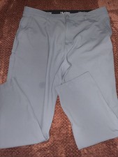Hurley Performance Stretch Pants Mens 38x32 Gray Relaxed Fit Training Joggers