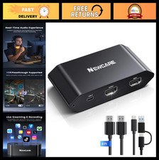 4K60 HDR HDMI Capture Card for Streaming, 1440P60 Passthrough, Game Recording