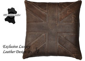 large leather cushion