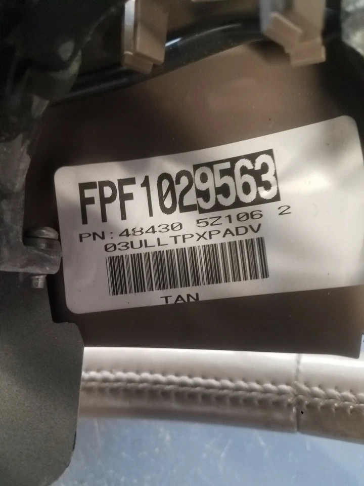 Volante Nissan Quest 2004-2006 cuero bronceado 484305Z106 OEM Foto 4 de 4