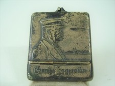 Antikes Streichholz Etui " Graf Zeppelin " um 1910