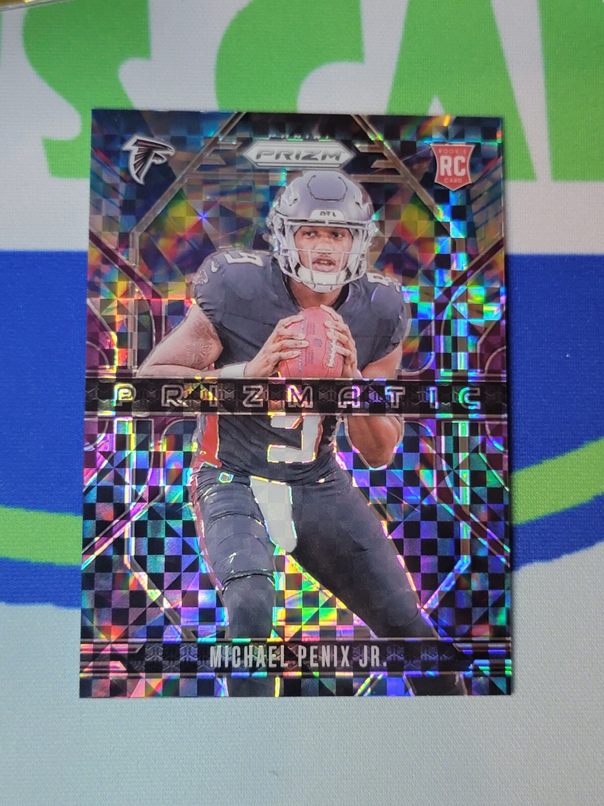 2024 Panini Prizm Prizmatic Purple Power Prizm Michael Penix Jr /49