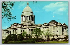 The Arkansas State Capitol Vintage Postcard by Woodcock Powell Mfg. Co.