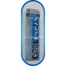 Greenbrier Kennel Club 1"x 48" Dog Leash Blue/Bones