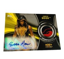 Ember Moon WWF Pro Wrestling Autograph WWE Auto Topps relic shirt /25 patch NXT