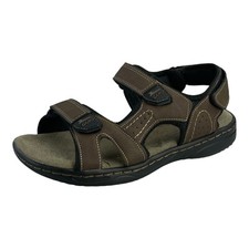 Herren Sandalen Khaki Trekking Outdoor Sommerschuhe mit Klettverschluss 73659