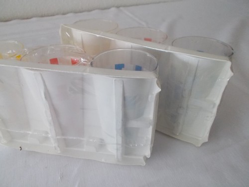 13x 6 nostalgia glass glasses Veba glass juice glass 60s 70s with original packaging - Picture 2 of 3