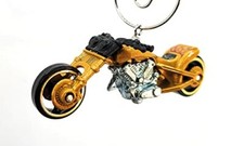 Christmas Ornament for Motorcycle Chopper Golden