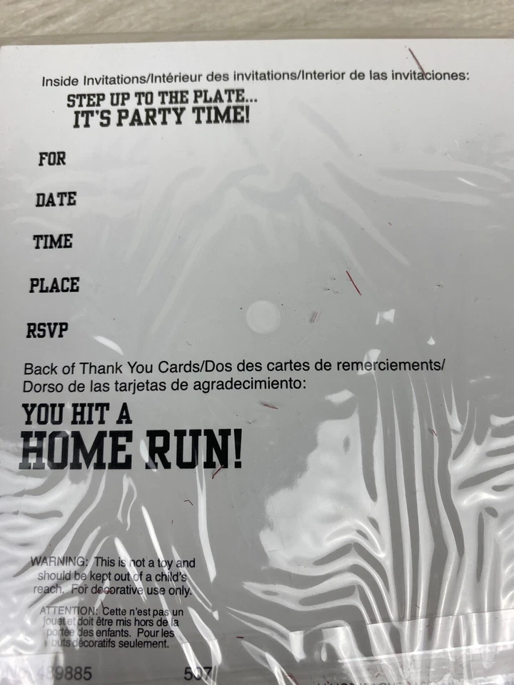 Los Angeles Angels Party Invitations & Thank You Postcards 8 Pack!! SET of 2!! - Image 4 of 4