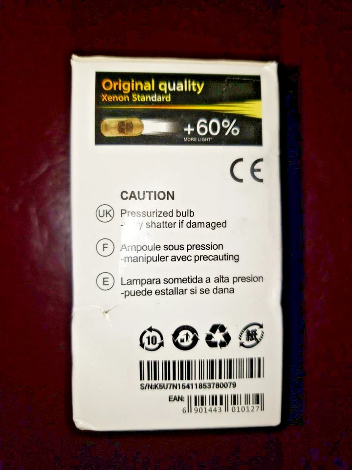 Super Vision Automotive Lighting Direct Upgrade D2S Xenon Bulb 6000K 35W 2 pack - Image 3 of 3