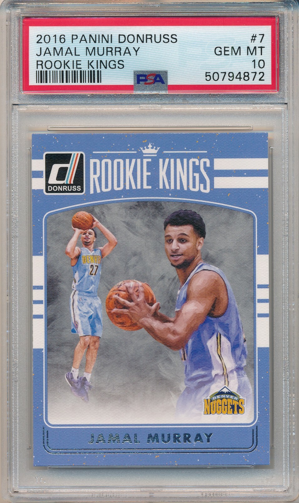 2016 PANINI DONRUSS ROOKIE KINGS JAMAL MURRAY #7 RC PSA 10 GEM MINT
