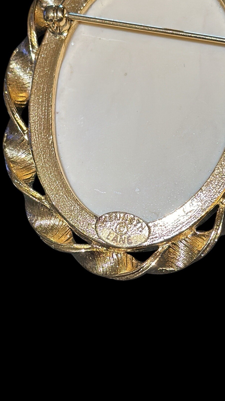 Vintage Kenneth J Lane Cameo Brooch - image 2