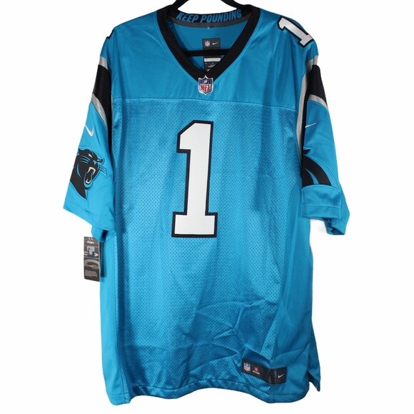 cam newton light blue jersey