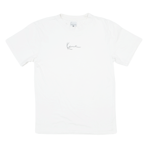 KARL KANI Mens T-Shirt Cream S - Picture 1 of 8