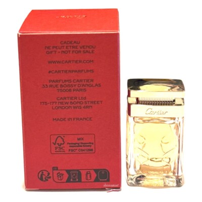 Cartier LA PANTHERE Eau de Parfum Miniature 0.24 fl. oz/7ml Splash