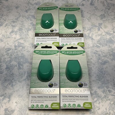 ECOTOOLS Total Perfecting Blender Beauty Makeup Sponge - Lot of 4