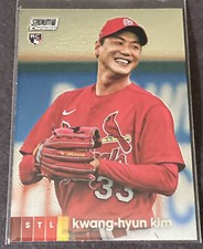 Kwang-Hyun Kim 2020 Topps Stadium Club Chrome RC card #93 St Louis Cardinals